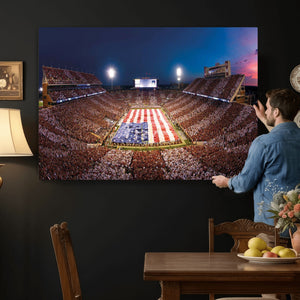Oklahoma Memorial Stadium Wall Art Canvas Print – Oklahoma