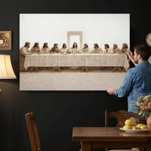 The Last Supper Wall Art Canvas Print, Jesus Christ Biblical