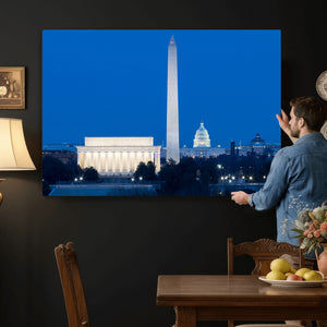 Washington DC Skyline Wall Art Canvas Print – Lincoln