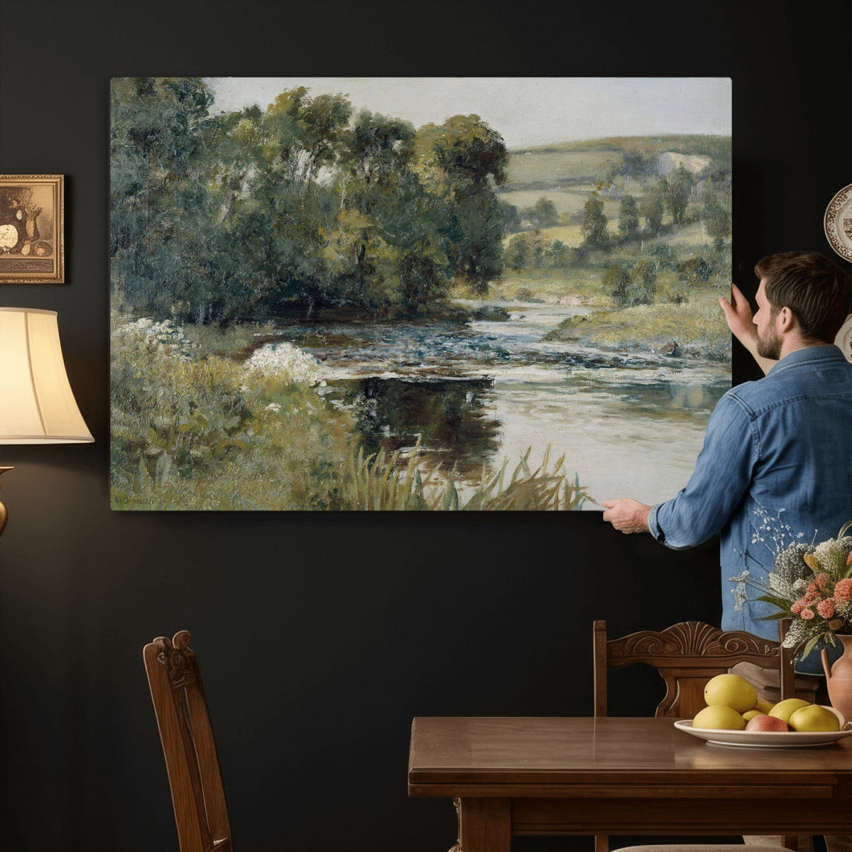 Edward Mitchell Bannister Streamside Wall Art Canvas Print
