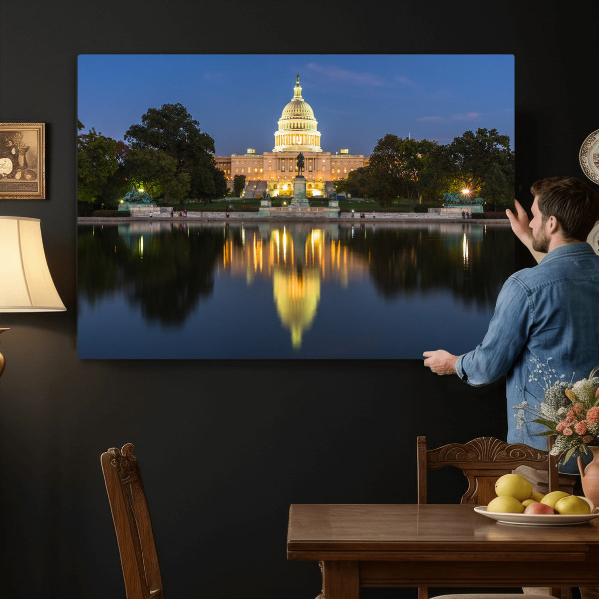 US Capitol Building Wall Art Canvas Print – Washington DC