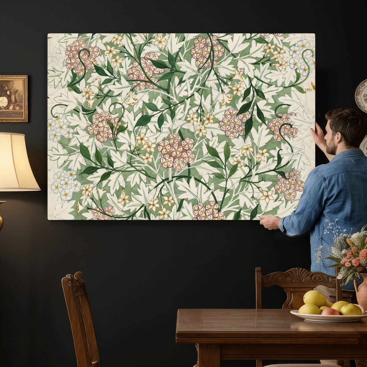 William Morris Jasmine 1872 Canvas Wall Art — Arts and