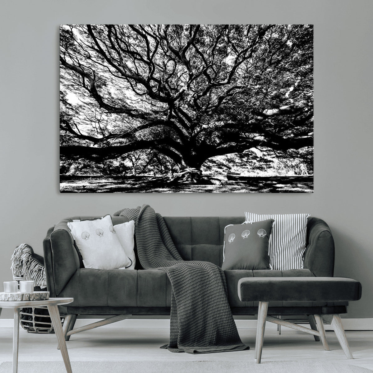 Mighty Angel Oak Wall Art | Angel Oak Tree Art Print