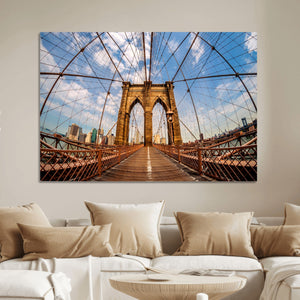 Brooklyn Bridge Manhattan Wall Art Canvas Print