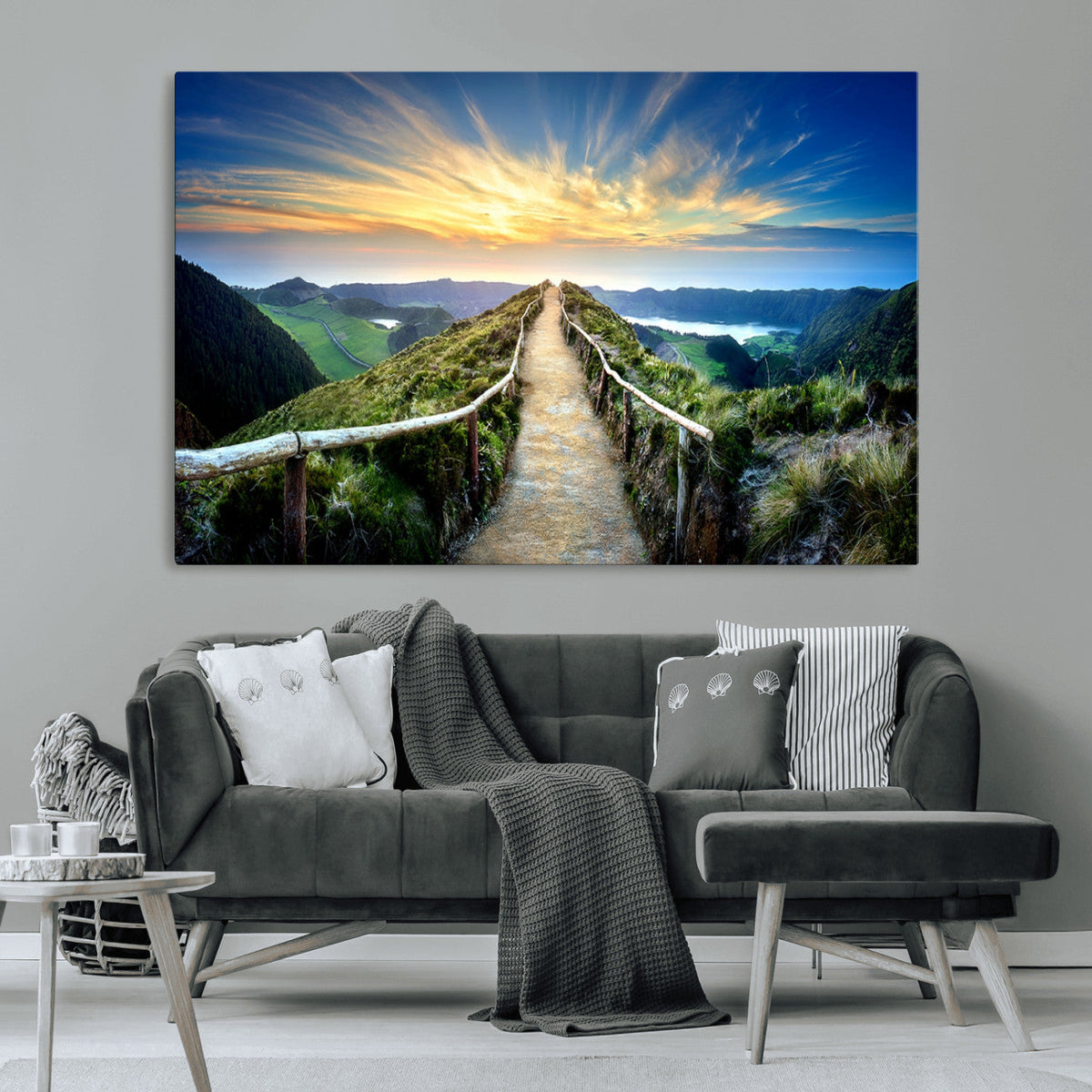Mountain Landscape Wall Art Canvas Print