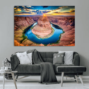 Sunset on the Horseshoe Bend Grand Canyon, Horseshoe Bend