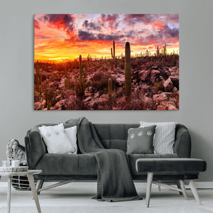 Arizona Desert Print, Western Cowboy Wall Art Print