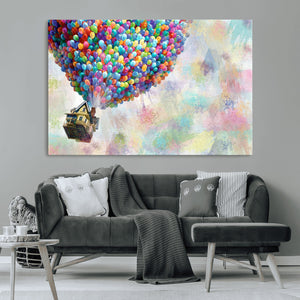 Up Pixar Poster, Look Up Pixar Wall Art, Up Pixar Canvas,