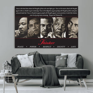 Thinkers of Wall Art Canvas Print - Inspirational Wall Art