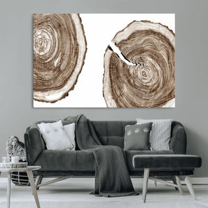 Wood Tree Ring Wall Art Canvas Prints, Tree Rings –