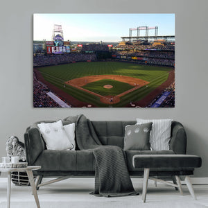 Colorado Rockies Coors Field Wall Art Canvas Print - MLB