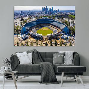 Los Angeles Dodgers Dodger Stadium Wall Art Canvas Print -