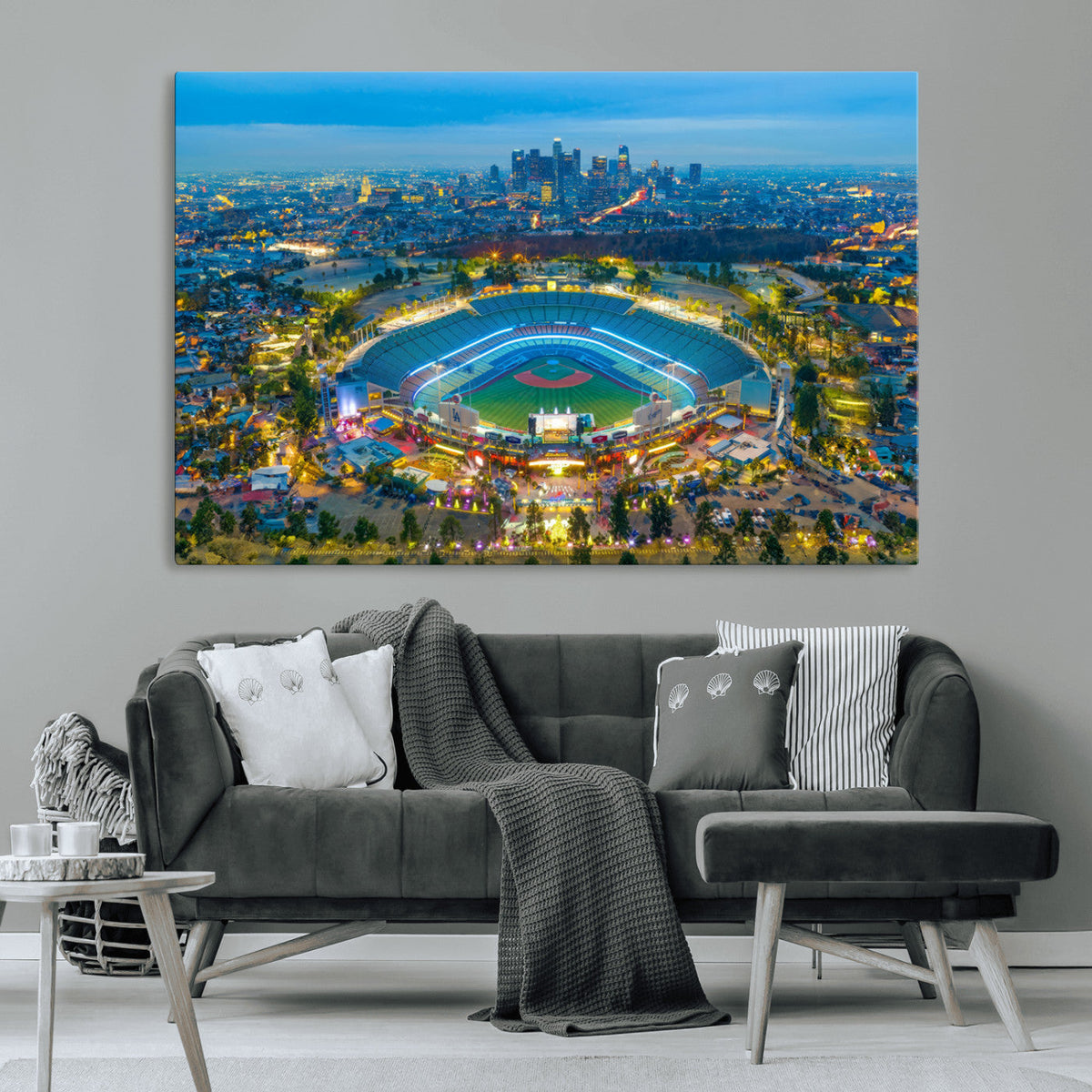 Los Angeles Dodgers Wall Art Canvas, Dodger Stadium Wall Art
