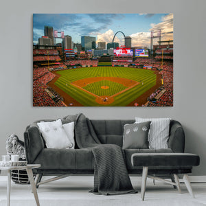 St. Louis Cardinals Baseball Team Print - Busch Stadium Wall