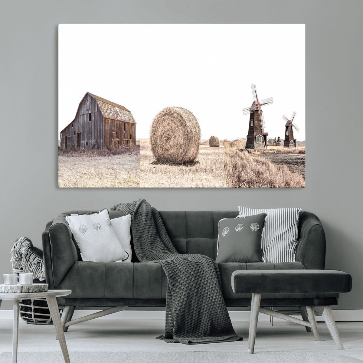 Farm Prints Set, Set of 3 Farmhouse Wall Art, Country House
