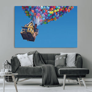 Carl Fredricksen, Up Movie Wall Art, Balloons Wall Art, Air