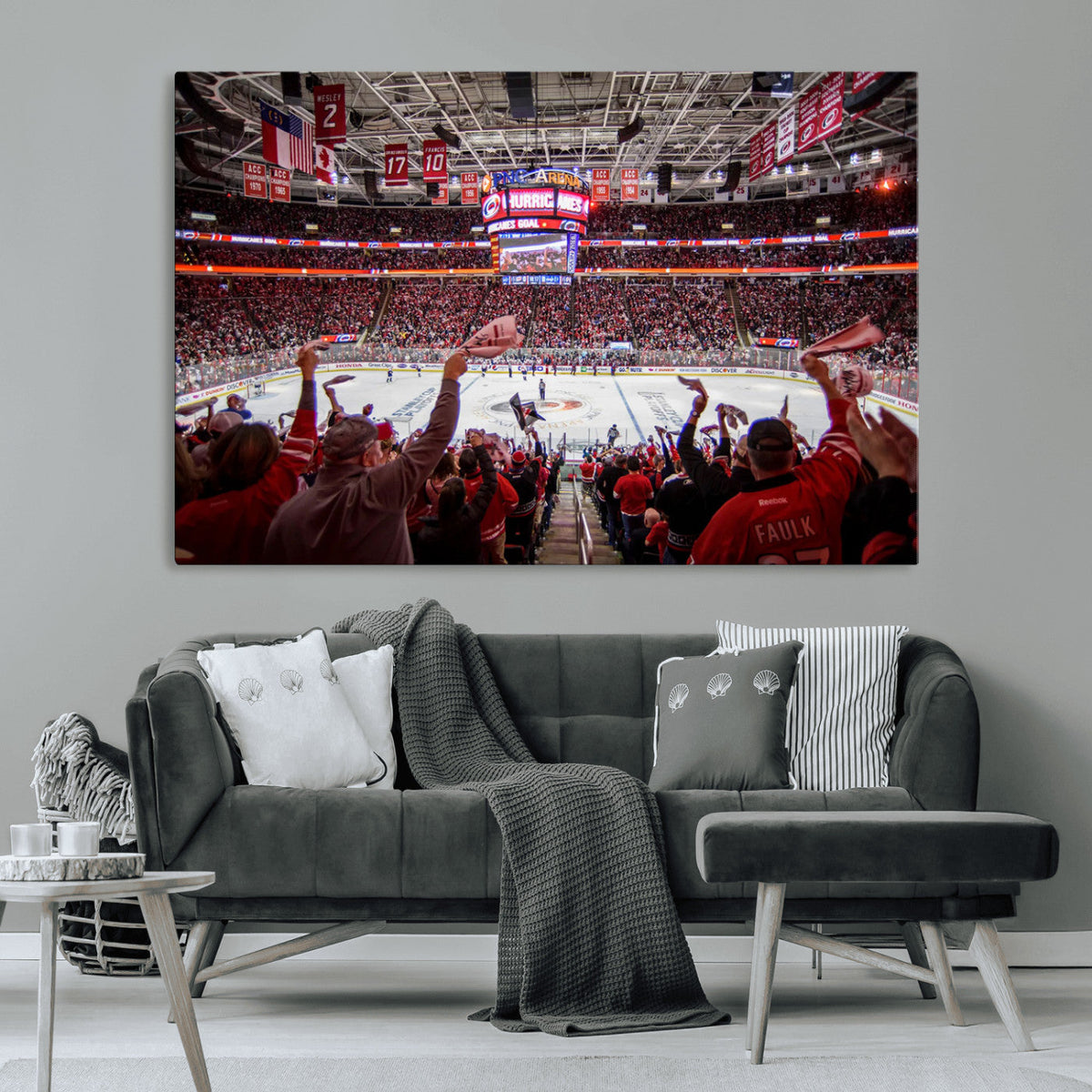 Carolina Hurricanes Ice Hockey Stadium Wall Art, Carolina