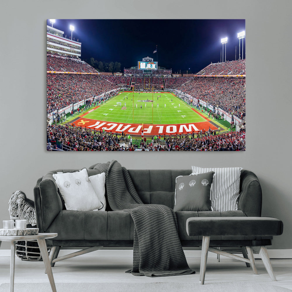 NC State Wolfpack Canvas Print - Raleigh Carter-Finley