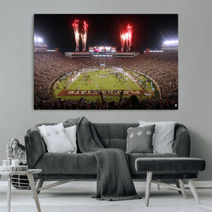 Framed Florida State Seminoles Football Team Print -