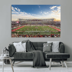 Framed Houston Cougars Football Team Print - Houston TDECU