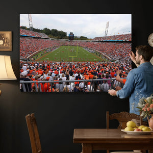 Virginia Cavaliers Football Team Print - Charlottesville Scott Stadium Print Wall Art Canvas