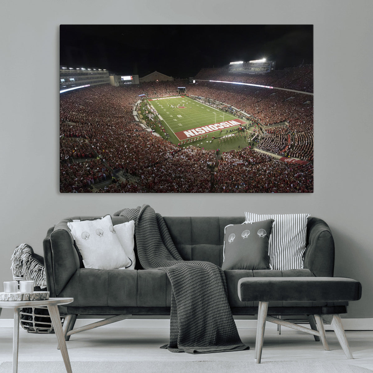 Wisconsin Badgers Football Team Print - Madison Camp Randall