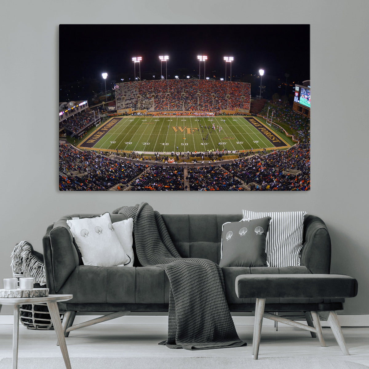 Demon Deacons Print Canvas, Football Team Print -