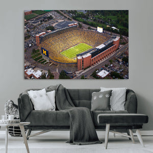 University of Michigan Wolverines Football Team Print - Ann