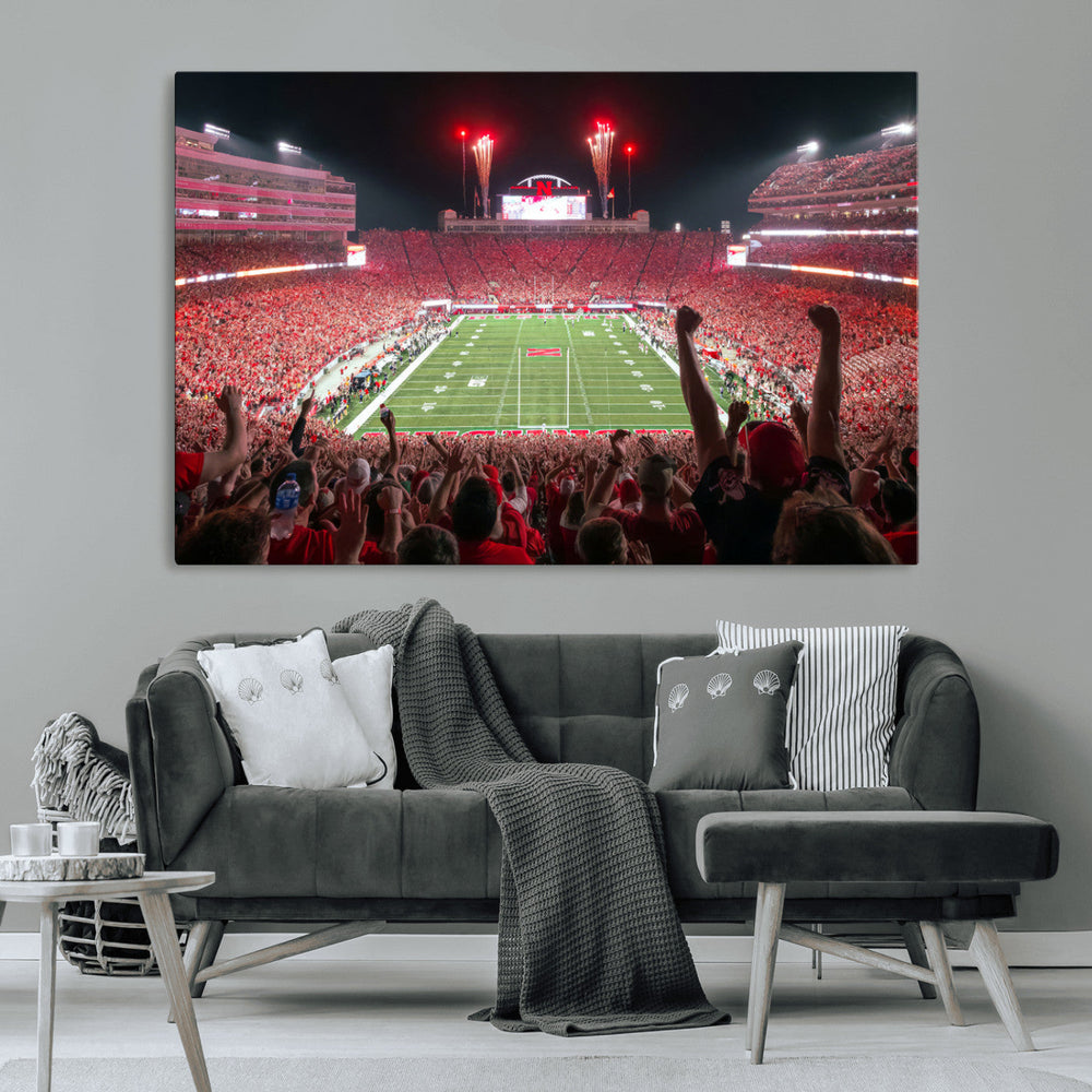 University of Nebraska Cornhuskers Football Team Print -