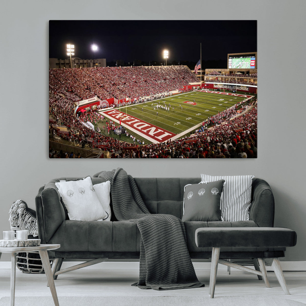 Indiana University Hoosiers Football Team Print Canvas -