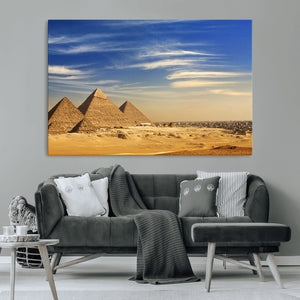 Majestic Ancient Wonders Wall Art Canvas Print – Golden