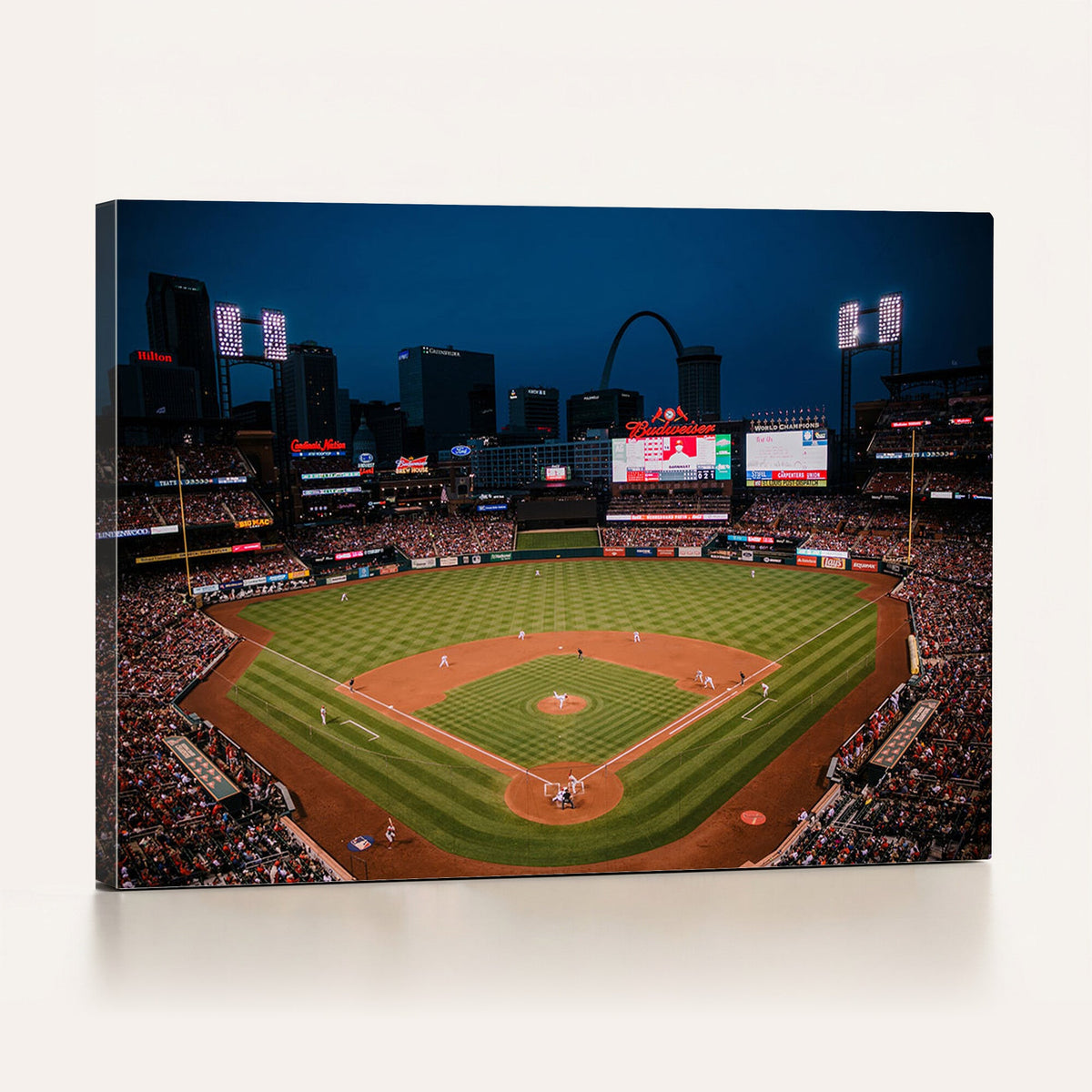 St. Louis Cardinals Baseball Team Print - Busch Stadium Wall