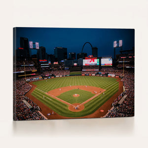 St. Louis Cardinals Baseball Team Print - Busch Stadium Wall