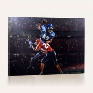 American Football Wall Art Canvas Print, Stadium Sport Wall