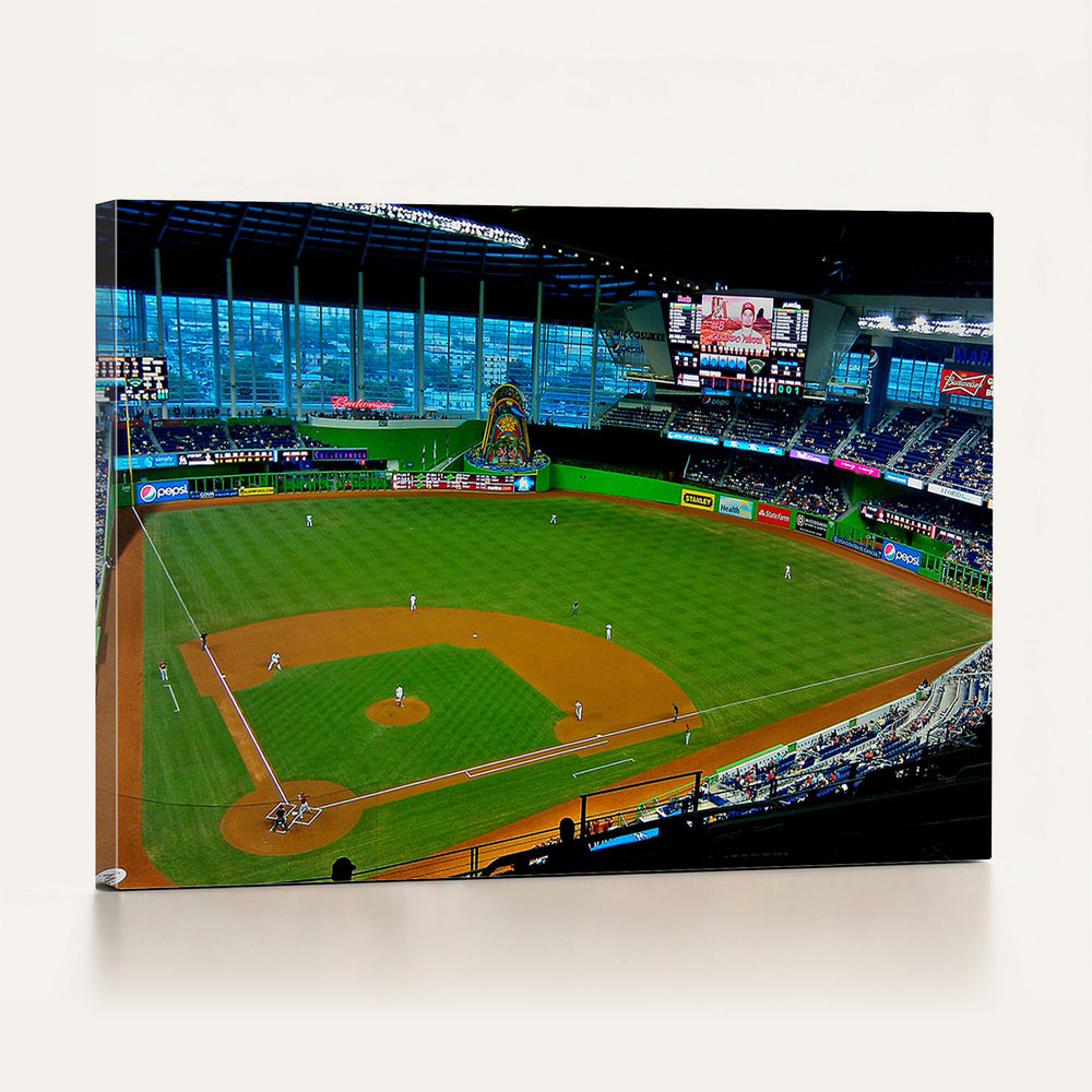 Miami Marlins Baseball Team Print - Miami LoanDepot Park