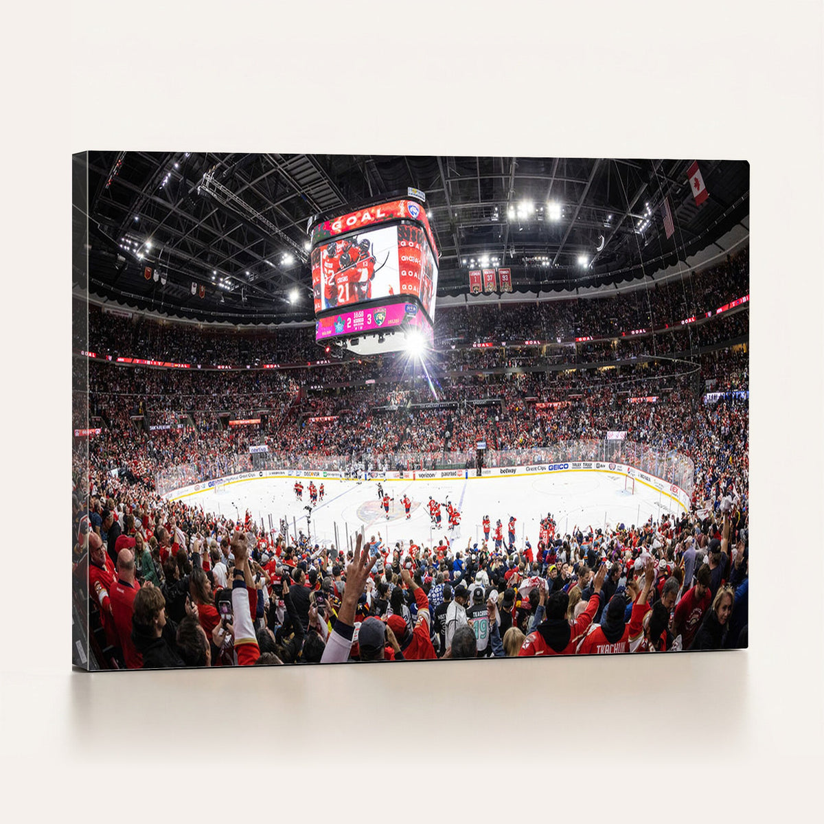 Amerant Bank Arena Wall Art Canvas Print - Basketball Arena