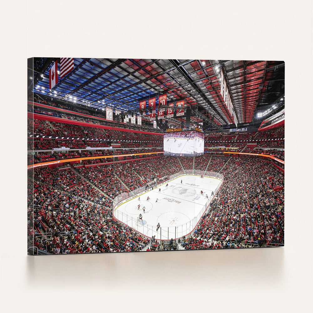 Barton Malow Little Caesars Arena Detroit Wall Art Canvas
