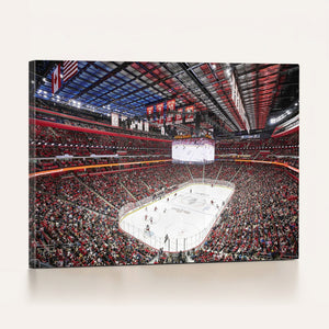 Barton Malow Little Caesars Arena Detroit Wall Art Canvas