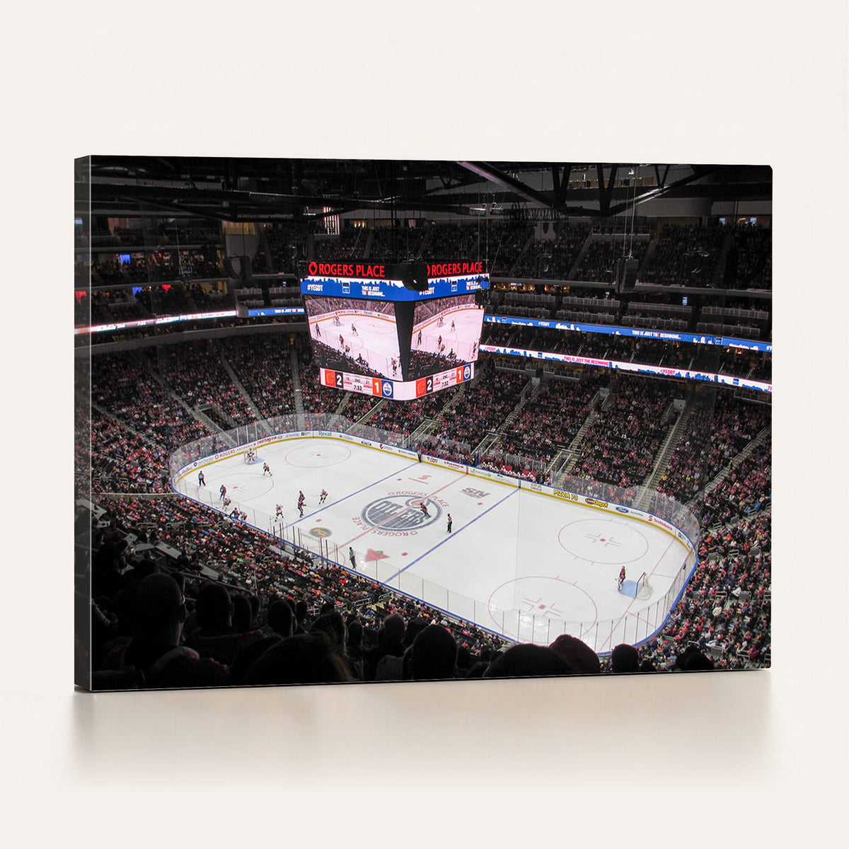 Rogers Place Edmonton Oilers Ice Hockey Stadium Wall Art,