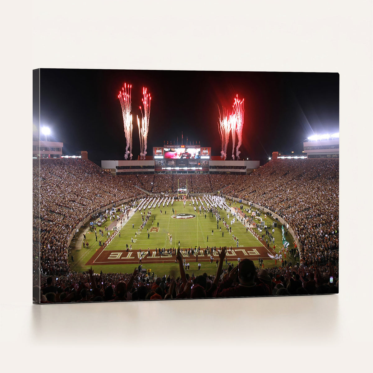 Framed Florida State Seminoles Football Team Print -