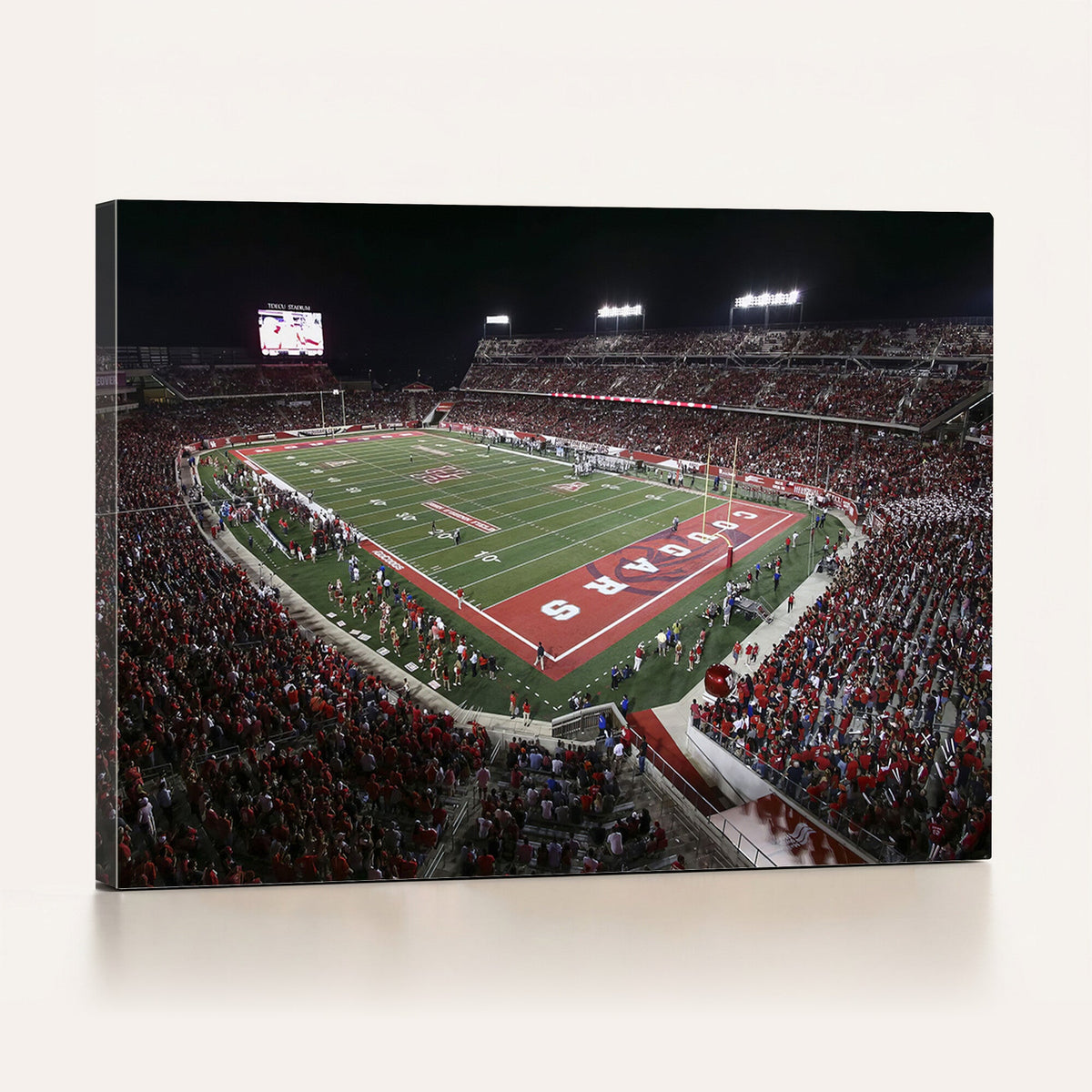 Houston Cougars Football Team Print - Houston TDECU Stadium