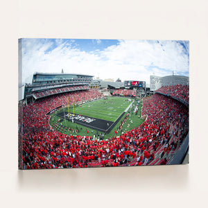 Cincinnati Bearcats Football Team Print - Nippert Stadium Wall Art Canvas Print