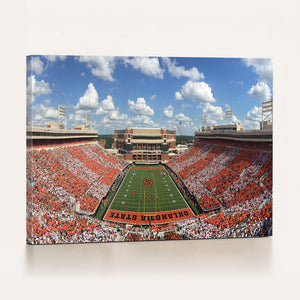 Oklahoma State Cowboys Football Team Print - Stillwater