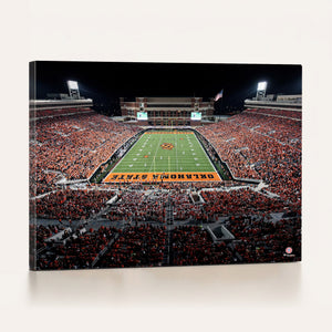 Oklahoma State Cowboys Canvas Print, Football Team Print -