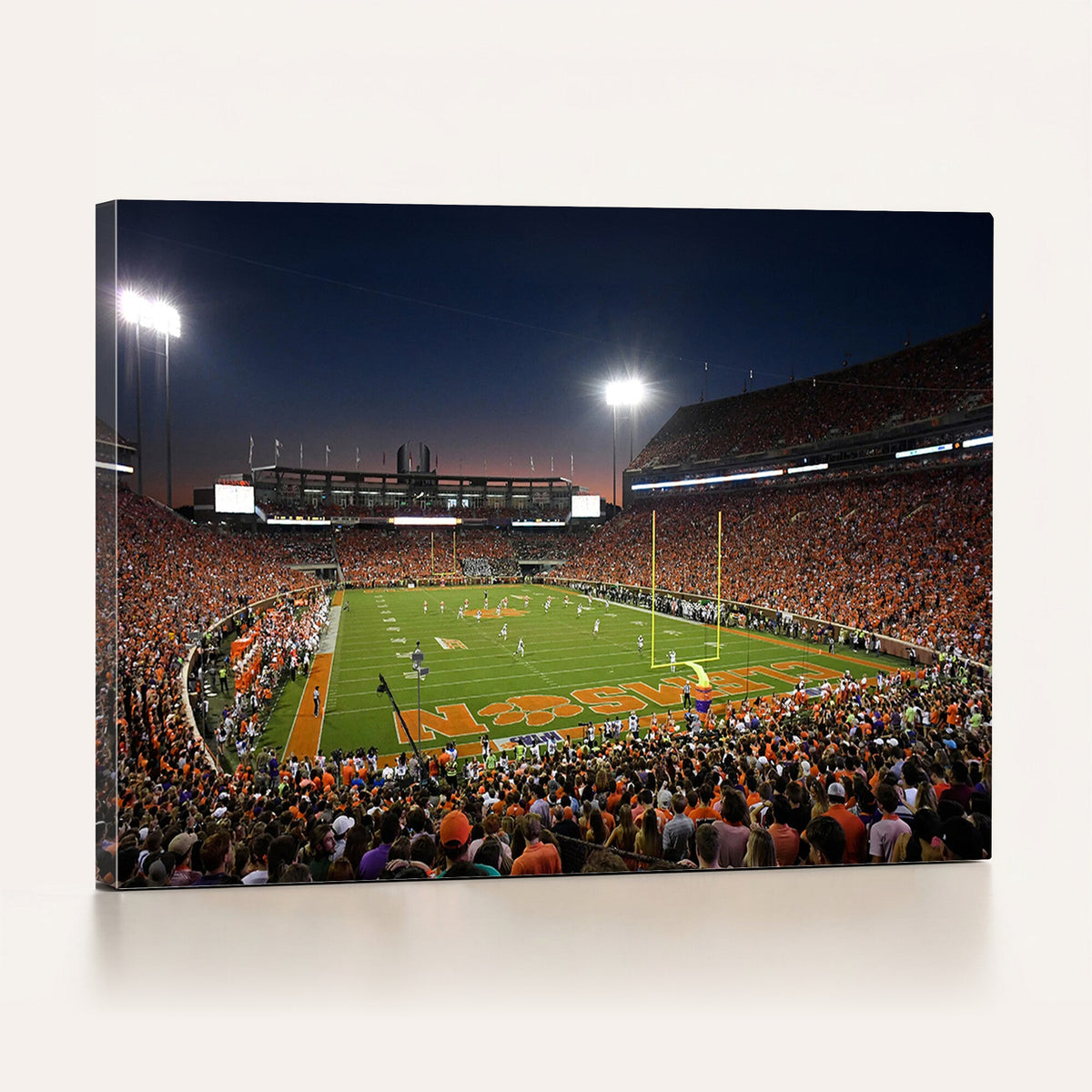 Clemson University Tigers Art Print, Football Team Print -