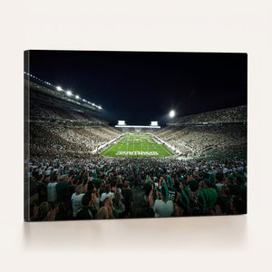 Framed Michigan State Spartans Football Team Print - East