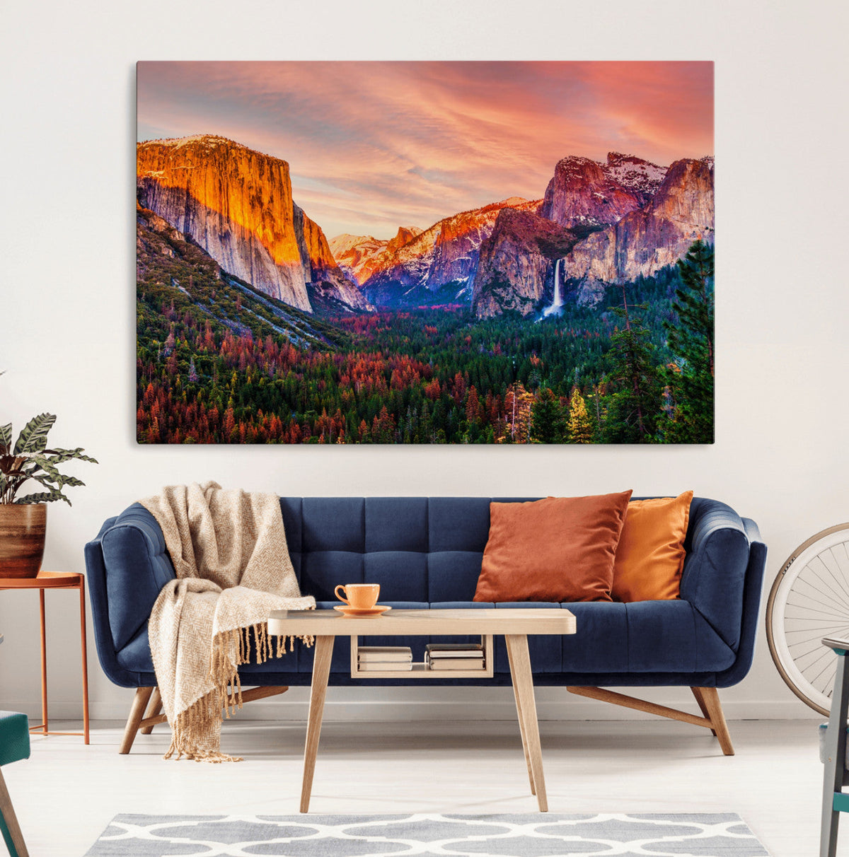 Yosemite Nal Park Wall Art Landscape Canvas Print El Capitan