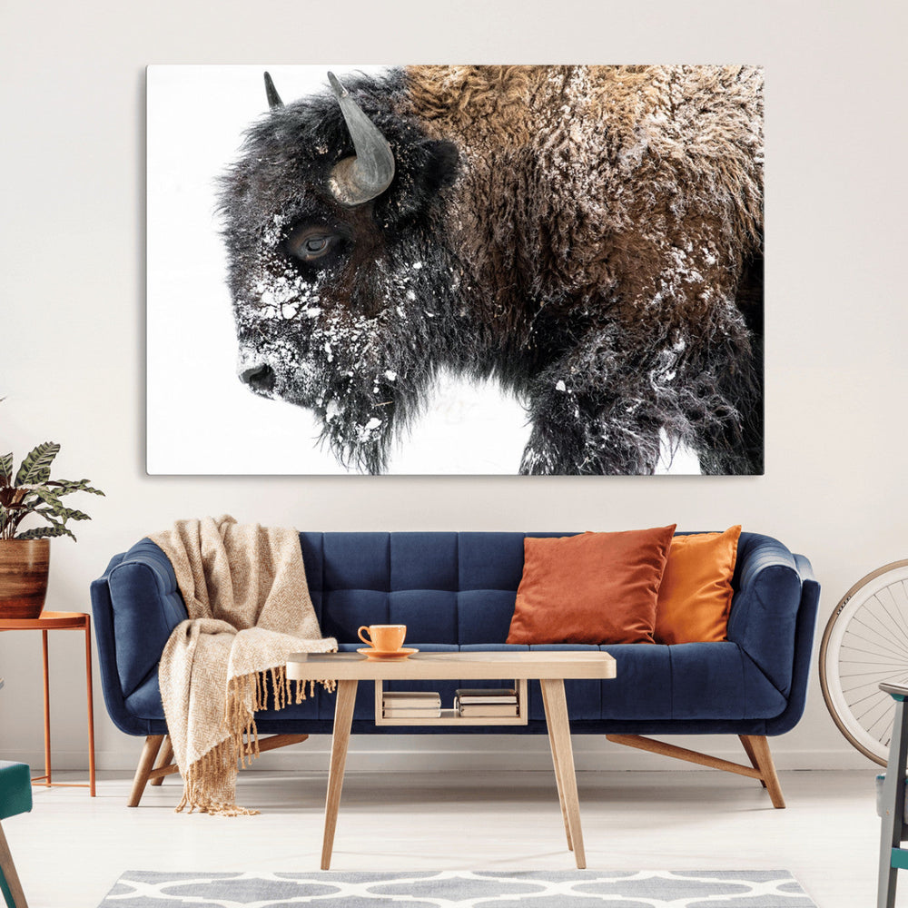 American Bison Wall Art Print – Majestic Buffalo Canvas