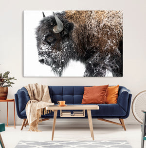 American Bison Wall Art Print – Majestic Buffalo Canvas