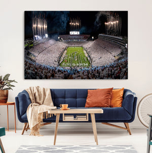 Penn Stadium Football Wall Art Canvas Print, Pennsylvania